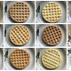 Frozen waffles in a grid